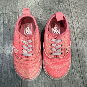 Vans Kids Sparkly Pink Sneakers